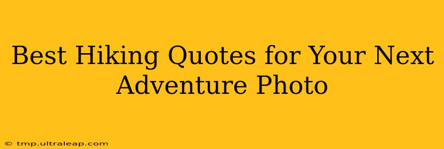 Best Hiking Quotes for Your Next Adventure Photo