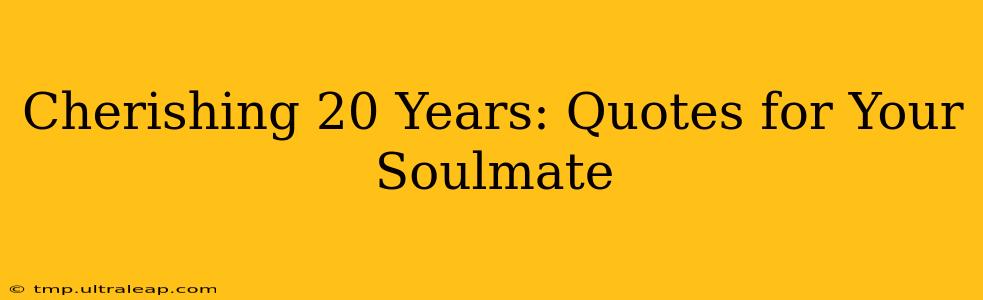 Cherishing 20 Years: Quotes for Your Soulmate