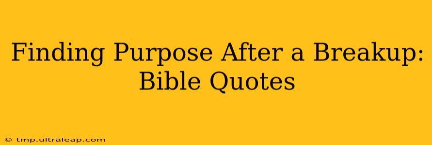 Finding Purpose After a Breakup: Bible Quotes