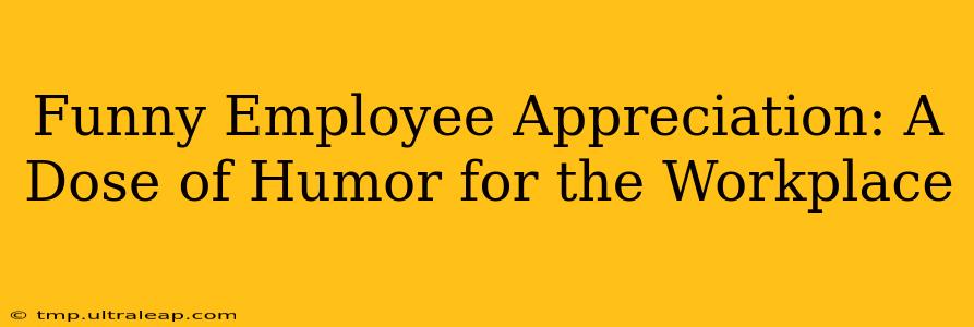 Funny Employee Appreciation: A Dose of Humor for the Workplace