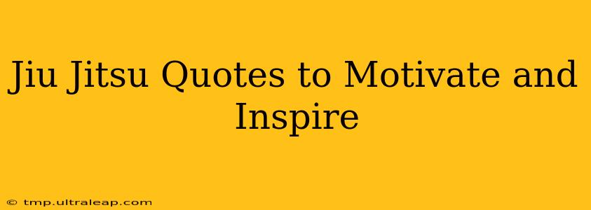 Jiu Jitsu Quotes to Motivate and Inspire