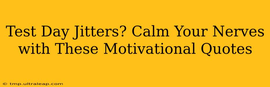 Test Day Jitters? Calm Your Nerves with These Motivational Quotes