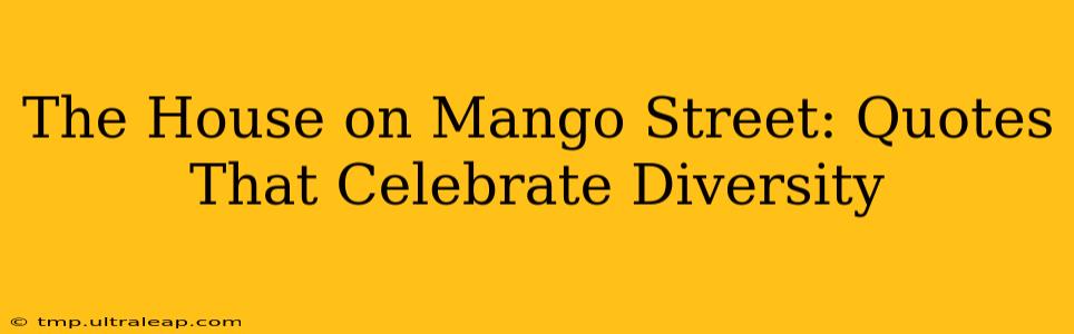 The House on Mango Street: Quotes That Celebrate Diversity